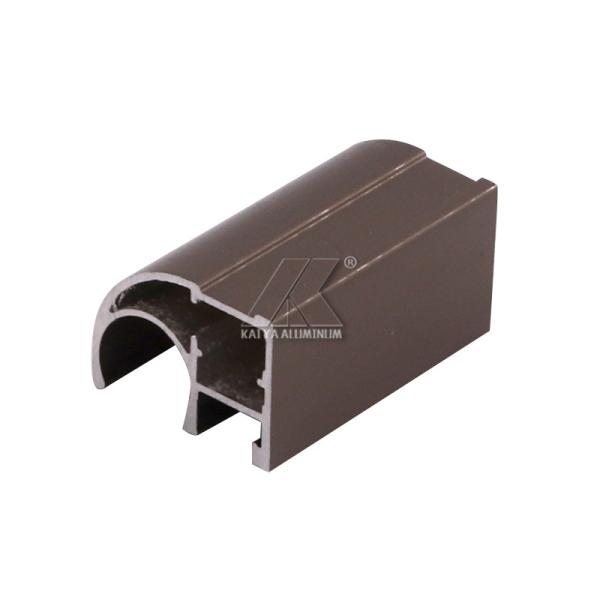 6063 anodice el hueco de aluminio del perfil del guardarropa de bronce, forma