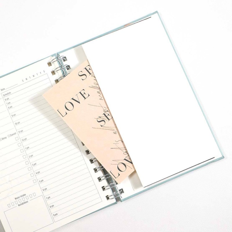 CMYK PU Leather Undated Daily Weekly Monthly Planners Notepad 100gsm Personalized