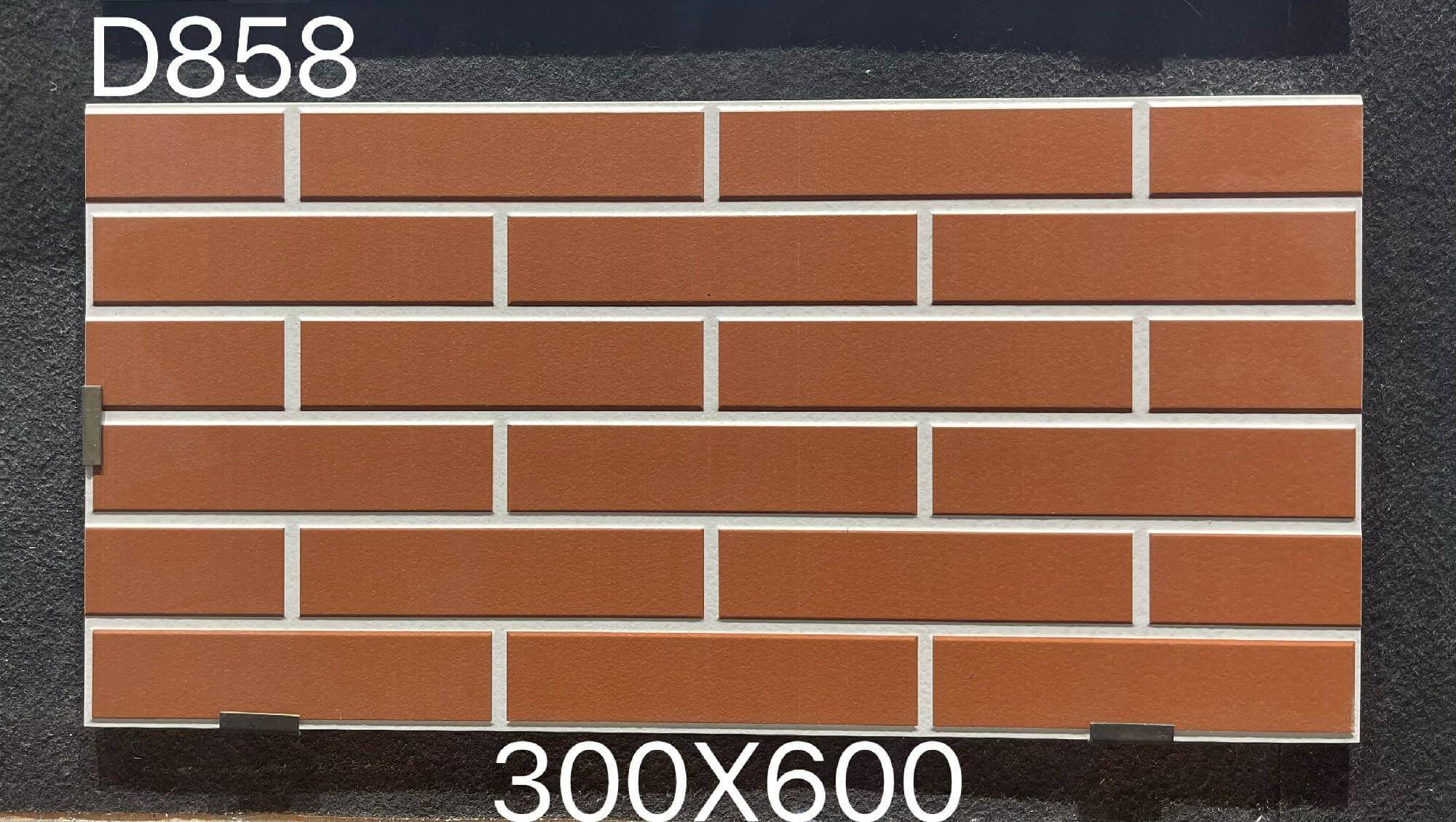 Stunning and Non-slip Red 300x600mm Ceramic Exterior Wall Tiles W.A 1~3% for Hotel and Villa