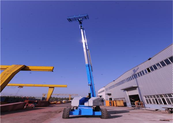 Space Saving Telescopic Boom Lift Excellent Maneuverability Non Pollution