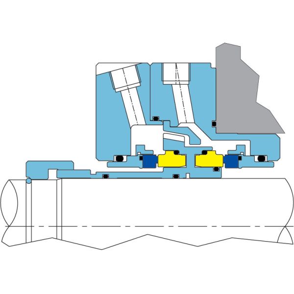 Double Cartridge AESSEAL Mechanical Seal Types CFFC HPVD For Pumps