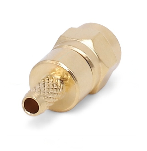 Gold Plated Brass Radio Frequency Connectors 50 Ohm SMC Female Connector DC-6GHz For RG316
