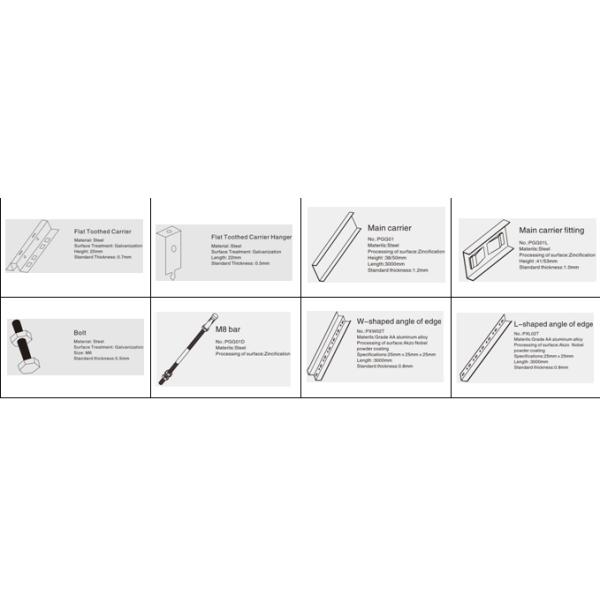 Придайте огнестойкость крыше потолка экрана профиля U-алюминия высокой ранга декоративной для офисного здания