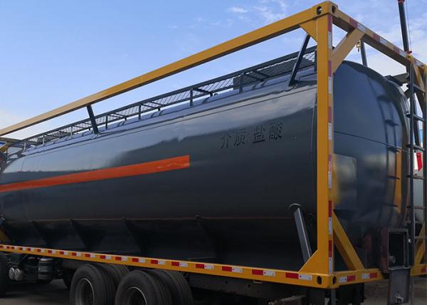 45000 litros de tanque do ISO 40 de Q235B Ft de armazenamento químico do ácido clorídrico