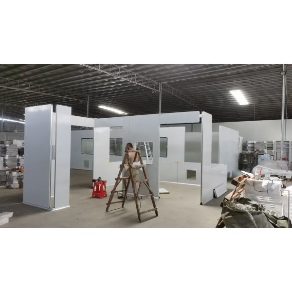 Wall Mounted hardwall modular Clean Room Class 1000 ISO5 ISO6 ISO7 Ideal For Microelectronics Industry Clean Environment