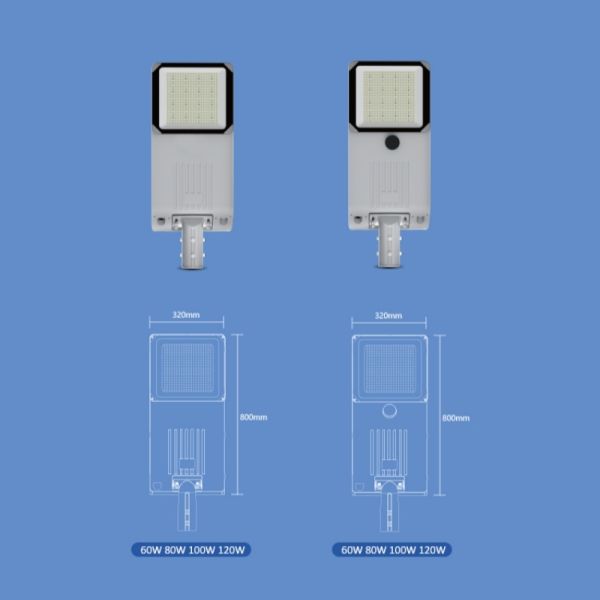 Solar Street Light Motion Sensor IP67 Waterproof LED Solar Lamp for Outdoor Road Garden Parking Lot
