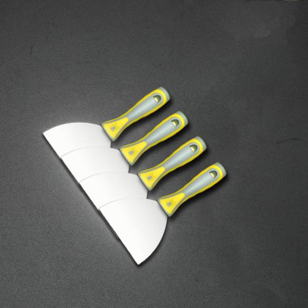 Wholesale High Quality Carbon Steel Stainless Steel Colored Plastic Handle Putty Knife for Wall Clean