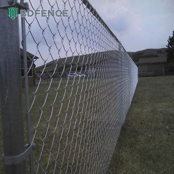 8 Ft Chain Link Fence PVC revestido de vinil preto Cyclone Ferro Wire Mesh Metal Fence para jardim exterior painel de cerca