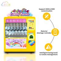 Compact distributeur de bonbons distributeur automatique de couleur personnalisée pour le centre commercial