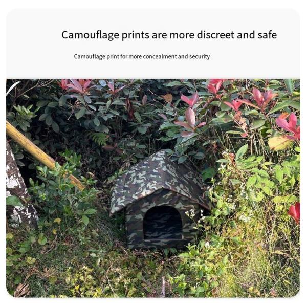 Закрытая и водонепроницаемая клетка для перевозчиков домашних животных Внешний теплый и водонепроницаемый кошачий питомник