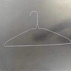 Durable 16 Inch 1.9mm Galvanized Wire Hangers For Dry Cleaner Silver Color