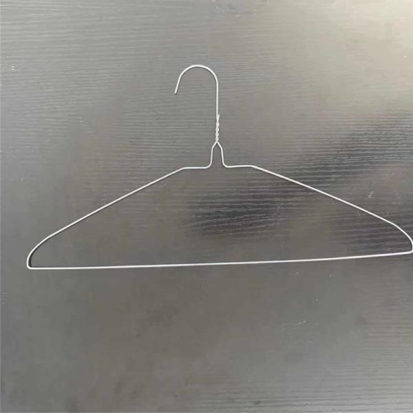 Durable 16 Inch 1.9mm Galvanized Wire Hangers For Dry Cleaner Silver Color