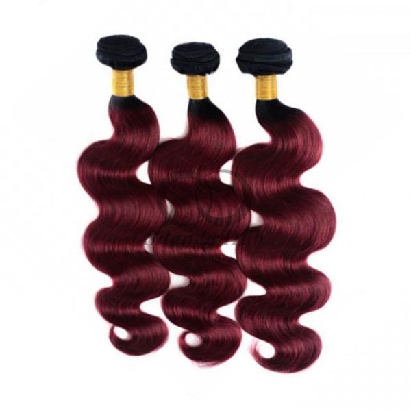 #T1B/Burgundy Body Wave Remy Human Hair Bundles Sew In Weave Bundles Brazilian Bundle Deals