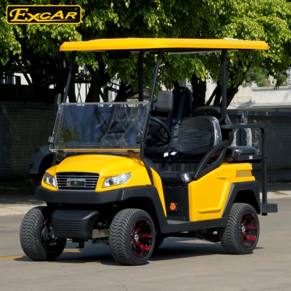 ЭСКАР желтеют одобренный КЭ цвет желтого цвета тележки гольфа троянской батареи 48В использующий энергию электрический