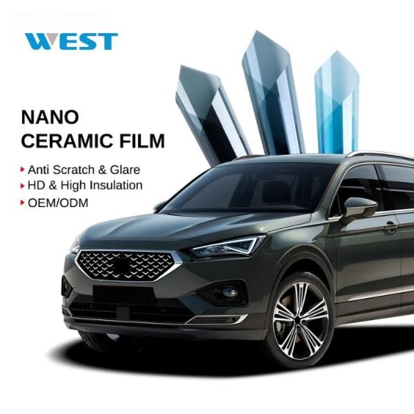 High Clear Light Blue 99%UV Auto Window Film Tint Self Adhesive Nano Ceramic