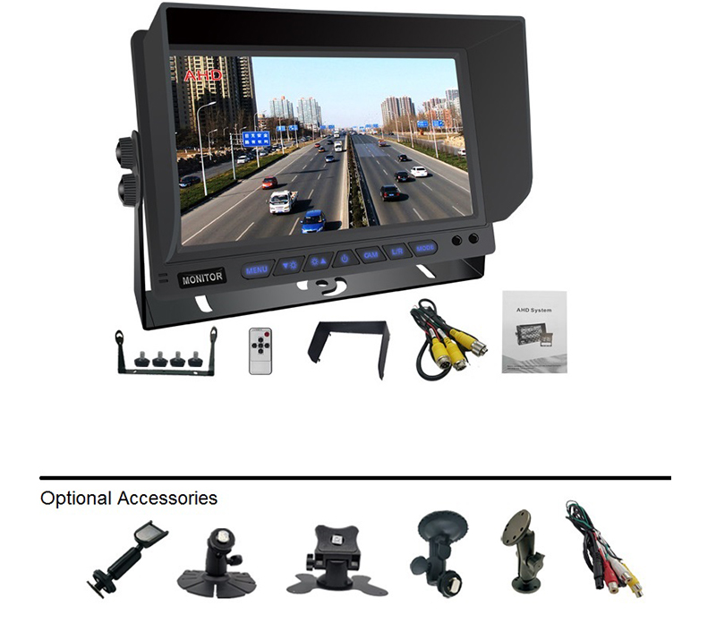 7/9/10.1 дюймовый IPS Rear View Monitor AI Лево/Право/Заднее обнаружение слепого пятна