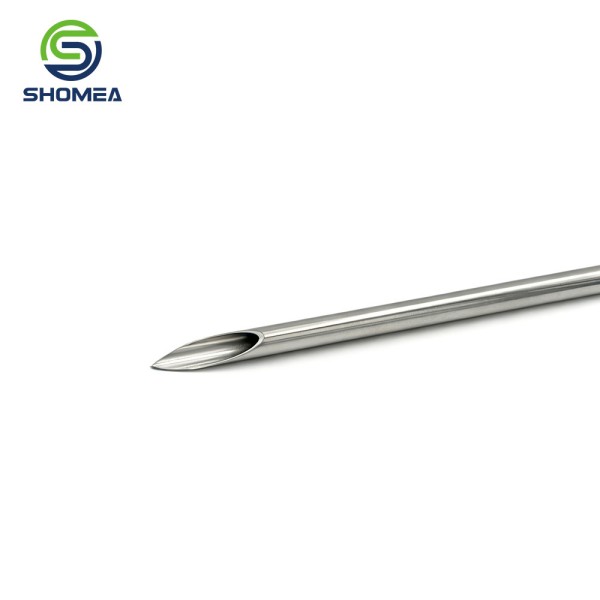 Customized Seamless Stainless Steel Lancet Tip Piercing Needle 