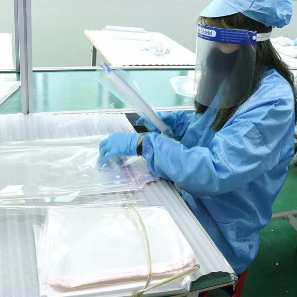 Latex Free Clear Plastic Face Shield Elastic Band Wearing Environmentale Friendly
