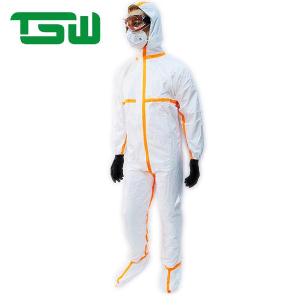 Breathable Impervious BFE 99.9% Microporous Coveralls