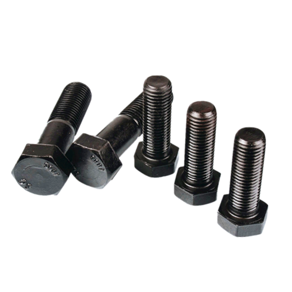 Stainless Steel Black Hex Head Bolts , 4.8 Grade Hex Bolt Fastener Anti - Loosing