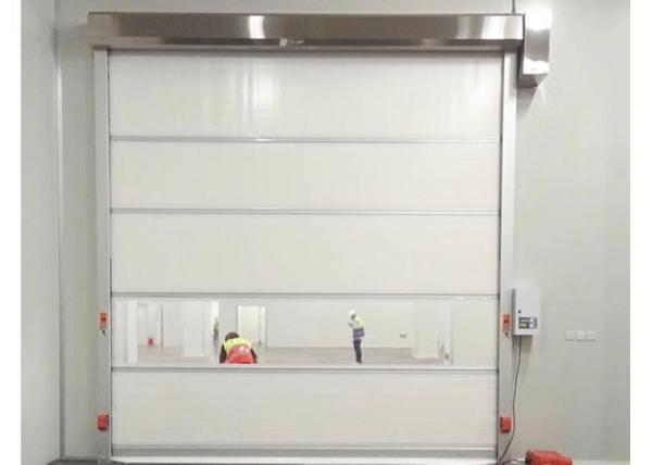 60Hz Electric Rapid Roller Shutter Doors / PVC Roll Up Doors Flexible 1M/s 6m*6m