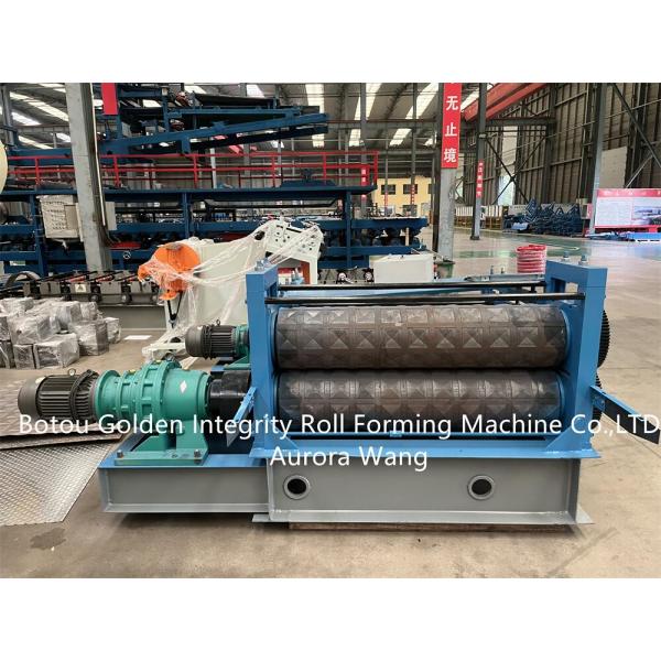Aluminium Steel Sheet Cold Roll Forming Machine CE Sheet Metal Embossing Machine