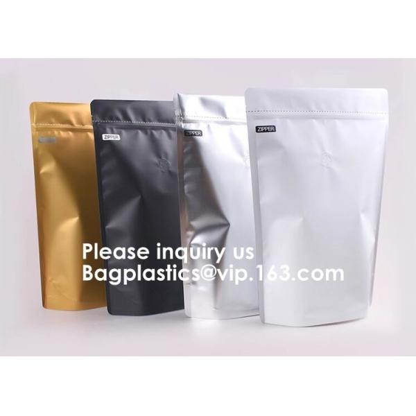 Foil bags, Semi-Clear Window Hang-Hole Stand-Up K Pouch, Aluminum Packaging Bags Laser K Stand Up Resealable Pouches Wit