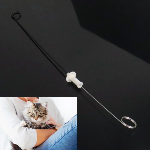 Absorbable Medical Suture Animal Urinary Stent Catheter, with Guide Wire Suture Plate, Suitable Dogs Cats 3Fr 4Fr, Renal, Kidney Veterinary, PU Material