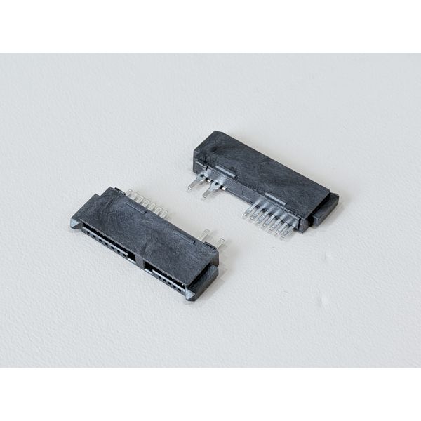 High-Reliability SATA 13Pin 180° Solder-Type Wire Female Connector 1.27mm Pitch | Electrical Signal & Power Terminal Connector for Server, Automotive & Custom Wire Cable Transmission
