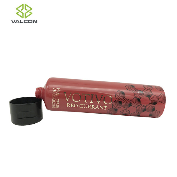 3 OZ Empty Cosmetic Tubes , Makeup Cosmetic Cream Tube Black Flip Cap