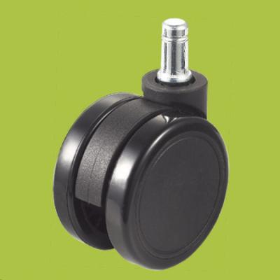 black ring stem pressure brake office furniture casters PA PVC bear 35kg