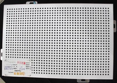 O material de construção acústico de Decorational perfurou o painel de teto de alumínio de alumínio da parede do metal