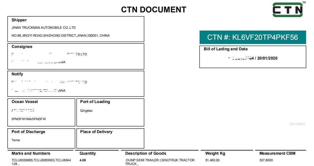 JINAN TRUCKMAN AUTOMOBILE CO.,LTD Сертификации