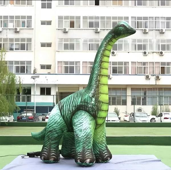 Outdoor Cartoon Dinosaur Inflatable Decorations For Beach Mall