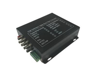 HD Video To Fiber Optic Converter , Ethernet Video Converter With 8 Video Ports