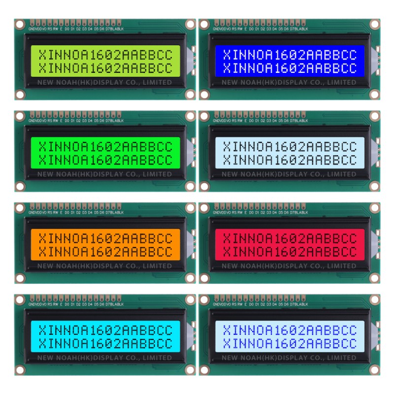 Yellow Green Film 1602A Character LCD Screen Controller ST7066 1.5 Inches Support Scheme Development
