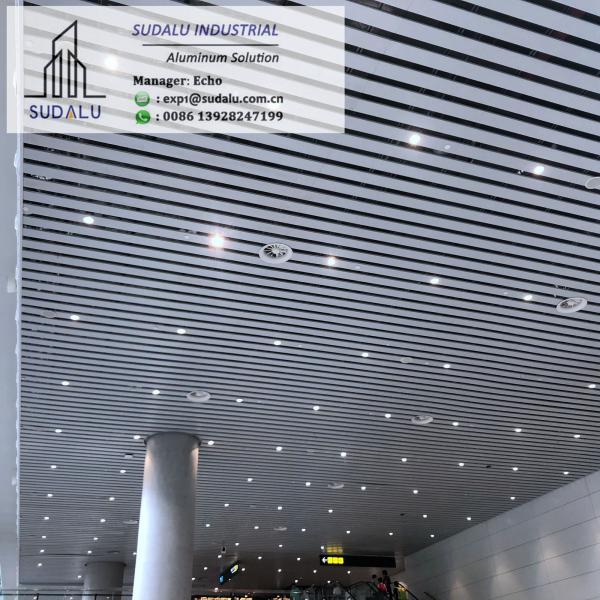 SUDALU Aluminum Shutter Ceilling Aluminum CNC Cutting Welding Panel Ceiling for Decoration
