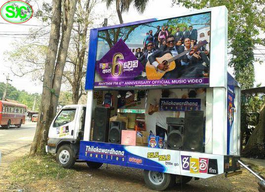 Дисплей СИД знака П6 тележки экрана ТВ трейлера рекламы мобильный на открытом воздухе