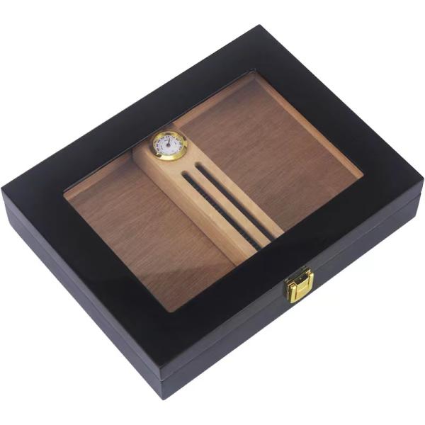 Caja de embalaje para cigarrillos de pintura de piano Caja de regalo para cigarrillos de madera de lujo
