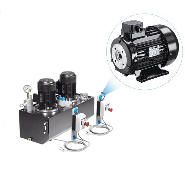 IE2 moteur électrique asynchrone triphasé 112M2-4 5.5KW/7.5HP pour la pompe hydraulique