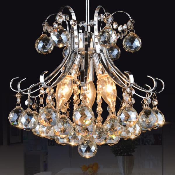 Colonial metal crystal chandelier for indoor home lighting （WH-MI-69)