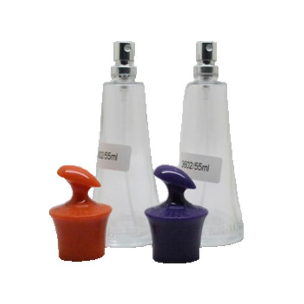 Bouteille de parfum en verre rechargeable colorée, bouteille réutilisable de jet de parfum 100ml