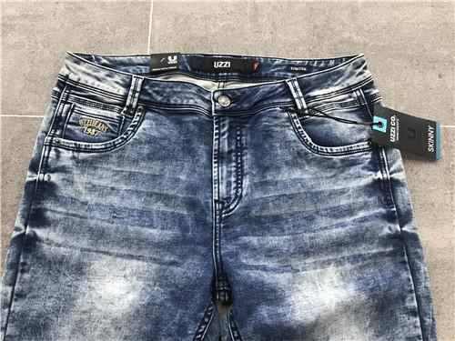 Fashion Mens Denim Jacket And Jeans / Stretch Knit Denim Jeans TW72528