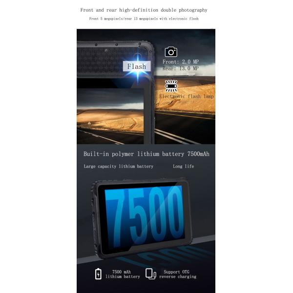 ПК планшета андроида IP67 450Nits промышленный, BT4.2 планшет 8 дюймов изрезанный