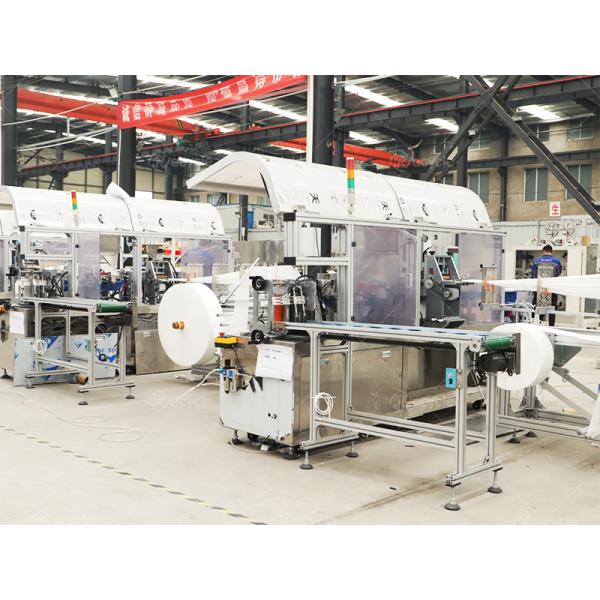 L3300*W2300*H1600mm Wet Wipes Manufacturing Machine With Packaging Single Mini Pocket