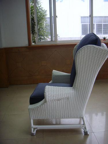 European Style Hand-Woven Outdoor Rattan Sofa Chair For Balcony