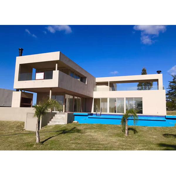 Предварительно сконструированное строительство дома с легким стальным каркасом дом три или четыре спальни вилла