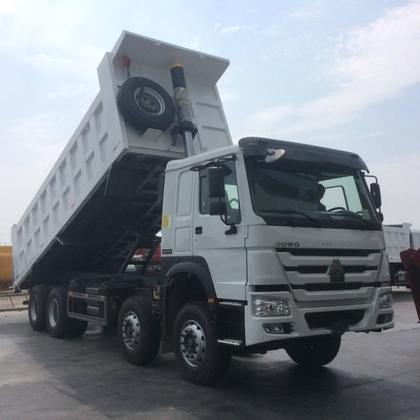 White/Red/Customized 12 Wheeler 50 Tons 8X4 HOWO Tipper Dump Truck Used Second Hand