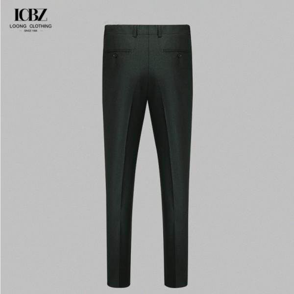 Черно-синяя ткань резьба трудовой брюки брюки для мужчин 70% шерсти расширяемый хлопок спандекс