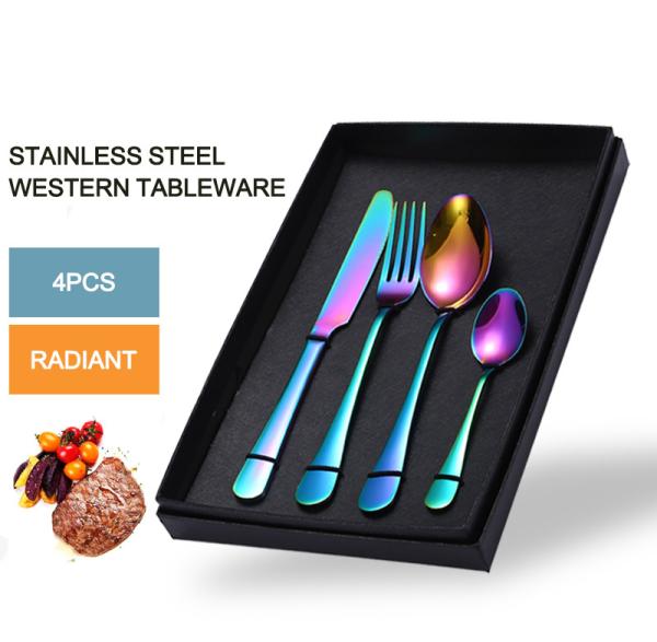 Set de talheres de aço inoxidável sustentável